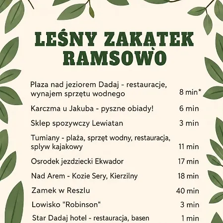 Lesny Zakatek - Mazury - Warmia - Jezioro Dadaj * Ramsowo